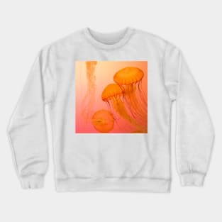 Jelly Fish Cute Yellow Jellyfishes Crewneck Sweatshirt